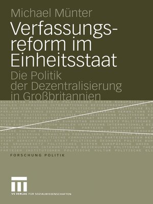 cover image of Verfassungsreform im Einheitsstaat